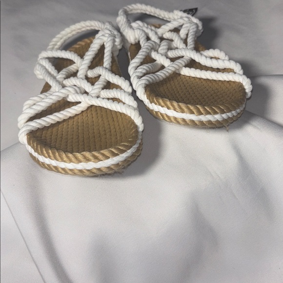 Nomadic State of Mind Tan and White Rope Sandals - Picture 8 of 12